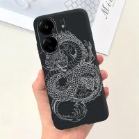 Funda trasera para Xiaomi Poco C65, cubierta suave de silicona líquida mate con estampado de dibujos animados de flores, protección a prueba de golpes - details 18