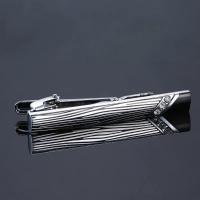 Clip de corbata clásico para hombre, varios tipos, chapado en Metal de lujo, diseño de cristal, regalo de boda - details 3