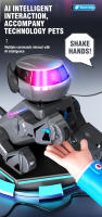 Perro Robot con Control remoto, mascotas robóticas interactivas inteligentes programables con Bluetooth, música, perros bailando, juguetes para niños, regalos - details 8