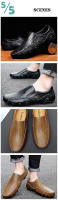 Mocasines de Moda para Hombres Suela de Goma Resistente al Desgaste Cuero Sintético - details 5