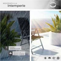 Sillas de Jardín Exteriores de Aluminio Con Ruedas, Respaldar Ajustable, Resistentes a la Intemperie, Transpirables, Fácil Limpieza - details 34