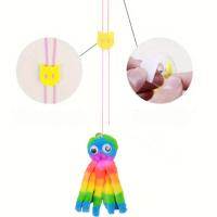 Juguete Para Gatos Colgante De Puerta Octopus De Peluche Atractivo Para Morder Con Ventosa Interactivo Para Gatos Jóvenes Y Adultos Suministros Para Mascotas - details 3