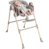 para niños de 6 meses a 3 años (15 kg), trona reclinable con altura y reposapiés ajustables, 4 ruedas, plegable, Azul - details 24
