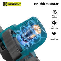 NEWBENY-sierra eléctrica sin escobillas de 6 pulgadas + juego de tijeras de podar eléctricas de 30mm, herramientas inalámbricas para carpintería de jardín para batería de 18V - details 5