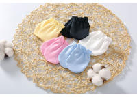 Conjunto de ropa de bebé recién nacido, color sólido del bebé, toalla cuadrada pequeña de algodón 0-3 meses conjunto de suministros de cubierta de manos y pies de algodón - details 9