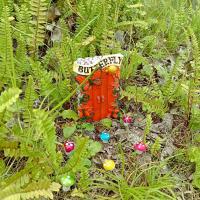 Figurita de puerta de hada elfo para jardín, artesanías de resina, puerta de jardín en miniatura divertida, puerta de hadas hecha a mano, decoración de escritorio - details 3
