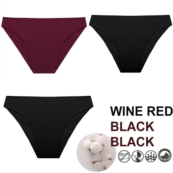 3 unids/set de bragas de M-XXL, lencería de algodón para mujer, ropa interior Sexy para mujer, ropa interior para niñas, bragas en 7 colores sólidos - 1
