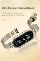 Correa para Mi Band 9 8 7 6 5 4 3 pulsera inteligente mujeres niñas moda malla metálica accesorios de repuesto de correa de reloj - details 0