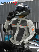 Chaqueta de Moto Transpirable VEMAR Anti-caída, Resistente al Desgaste, Tejido Reflectante con Almohadillas Protectoras CE Cierre de Cremallera Estilo Redondo Tallas S-4XL - details 14