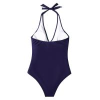 Traje de baño sexy 2025 con espalda cruzada y cuello en V, bikini de una pieza. - details 8