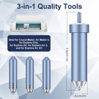 Kit de herramientas de transferencia de lámina portátil con 3 cuchillas, Kit de reparación de transferencia de lámina para Cricut Joy Circut Maker - details 4