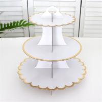 Bandeja de servicio de 3 niveles, torre para cupcakes, soportes para magdalenas para fiestas, boda, cumpleaños, Baby Shower, decoración de fiesta de té - details 4