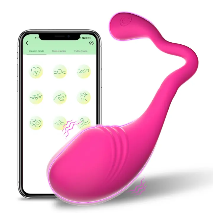 Vibradores inalámbricos para mujer, consolador estimulador de clítoris y punto G, Control por Bluetooth, huevo vibrador, Juguetes sexuales para adultos - 1