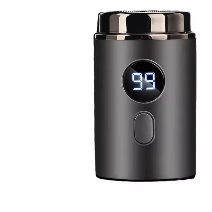 Maquinilla de afeitar eléctrica para hombre, pequeña, de acero, nueva mini maquinilla de afeitar portátil para novio - 1