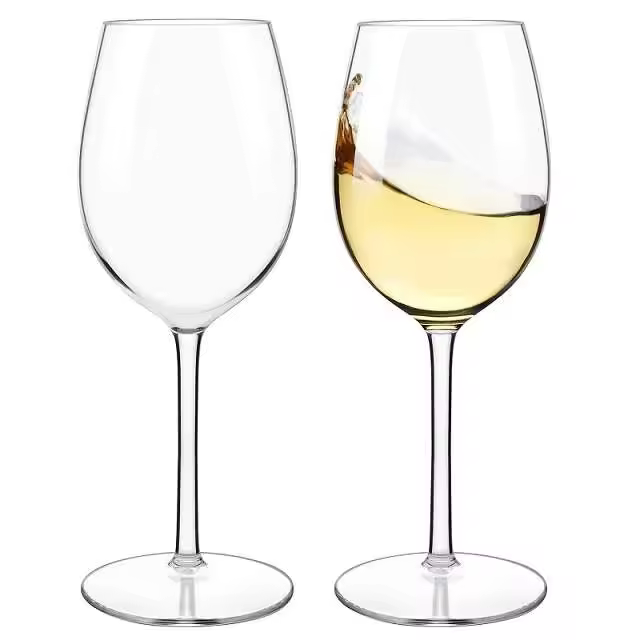 Copas de Vino de Plástico Tritan Premium MICHLEY Transparentes, Desechables, Ideales para Hogar, Camping, Fiestas Paquete de 2/4/6 - 1
