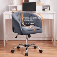 Silla de Oficina de Terciopelo Ruinas Giratorias de 360° Ajustable en Altura - details 8