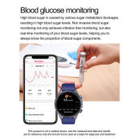Reloj Inteligente de Grado Médico para Hombres 2025 Tratamiento Láser, ECG Alto + PPG, Glucosa de Sangre, Temperatura Corporal, Llamada BT, Salud - details 18