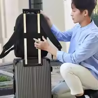 Mochila de viaje para hombre, Bolsa Escolar con puerto de carga USB, gran capacidad, 16 pulgadas, resistente al agua, a la moda - details 0