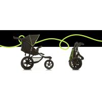 Carrito Bebe Ligero hasta 25kg 3 Ruedas Neumáticas Cubierta UV50+ Plegable y Compacto Negro/Neón - details 6