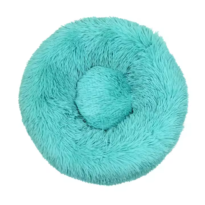 Cama de Mascotas de Peluche XXL Diseño de Donut para Perros y Gatos Ideal para Perros y Gatos Grandes Almohada Calmante para Mascotas - 1