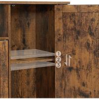 Muebles para Sala de Estar 3 Puertas Estilo Casa Campo Marrón Roble y Negro Tinta - details 17