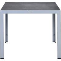 Silla de Jardín Plegable Monza, Silla Abatible de Aluminio y Textileno, Sillón de Balcón Respaldo Reclinable con 8 Posiciones, Plateado/Negro - details 8
