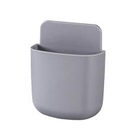 Soporte de Estante Control Remoto Organizador de Pared Caja de Perforación Sin Agujeros - details 0