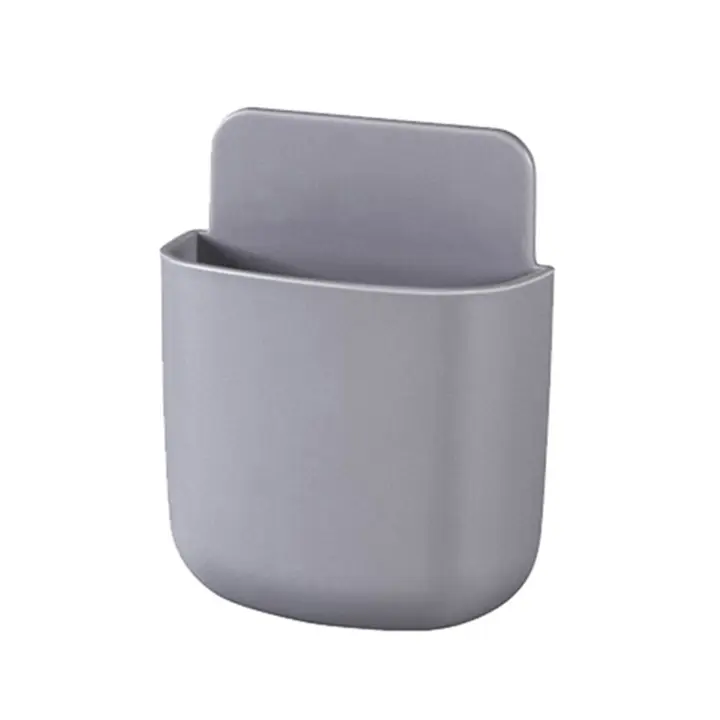 Soporte de Estante Control Remoto Organizador de Pared Caja de Perforación Sin Agujeros - 1