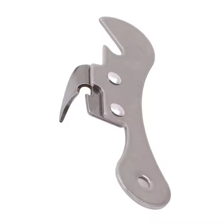 Abridor de latas multifunción, herramienta de cocina de acero inoxidable, corte lateral de seguridad, Manual, profesional, ergonómico - 1