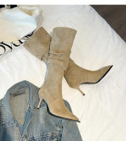 Nuevas botas de tacón de aguja de gamuza botas de mujer - details 32
