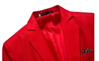 Chaqueta de traje para hombre, abrigo deportivo ajustado - details 15