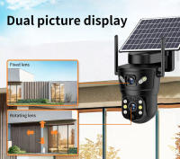 Cámara de Seguridad Solar Dual Lente V380 Visión Nocturna, Detección Humana PIR, Monitorización PTZ, 8MP, 4K, Inalámbrica, A prueba de agua, Uso externo y interior - details 3