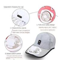 Ventilador incorporado Béisbol para fanáticos Protección UV frente ancha Sombrero para el sol Gorra refrescante ligera y transpirable ​ - details 19