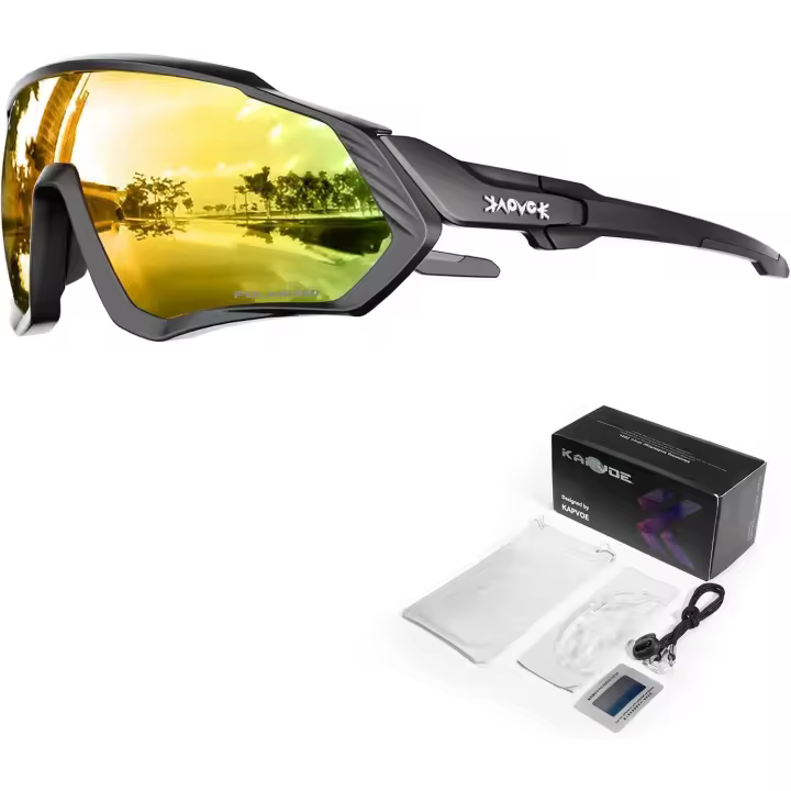 Gafas de Ciclismo Polarizadas Lente de 1 o 5 Intercambiables TR90 Solares Deportivos para Hombres y Mujeres - 1