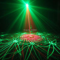 ESHINY Remote R&G Laser 24 Patterns Projector Effect Light Blue Led Bar DJ Dance Shop Holiday Disco Family Party Show T122D3 - details 11