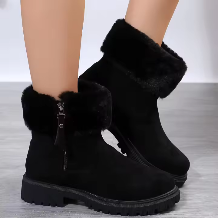 Otoño Invierno mujer botas de nieve zapatos cálidos casuales - 1