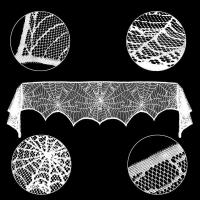 Manteles de araña Ence, pañuelos negros con calaveras, adornos para eventos y fiestas para Halloween - details 7