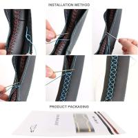 Funda de coche ultraresistente al desgaste/protector de funda de volante antideslizante 3D transpirable universal de 38cm - details 12