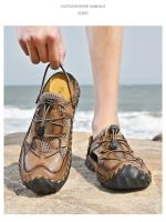 Zapatos de verano de gran tamaño para hombre, sandalias transpirables, zapatos casuales de malla, zapatos de viaje de fondo suave y hueco, zapatillas nuevas - details 3