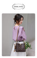 FOXER-Bolso cruzado de cuero sintético para mujer, bandolera con estampado de cubo - details 13