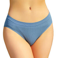Ropa interior de algodón para mujer, bragas triangulares simples y transpirables de cintura media para niña - details 4