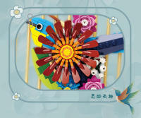 Bloques de construcción de flores eternas para niños, Mural creativo con vista de la calle de la ciudad, ramo, maceta, planta, juguete, modelo, ladrillos, regalo de cumpleaños - details 10