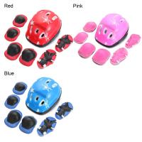Juego De Protección Para Bicicleta 7 Piezas Azul Rojo Rosa Equipamiento De Seguridad Para Niños Y Niñas Guantes Rodilla Y Codo Con Casco - details 4