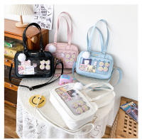 Bolso de bebé transparente suave para niña estudiante, bolso de hombro pequeño, bolso cuadrado, bolso de mensajero bidimensional - details 42