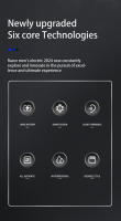 Cortadora de pelo profesional para hombres, afeitadora, recortadora corporal con 10 velocidades de longitud, ajustable, recargable por USB, multifuncional, inalámbrica, portátil, eléctrica, resistente al agua, uso húmedo/seco, fuselaje antideslizante - details 1