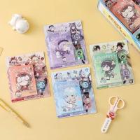 Genshin Impact Stamp Barbatos Klee Qiqi Raiden Shogun Kaedehara Kazuha Keqing Ganyu notebook gift box set, Juego de 3 piezas - details 1