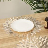 Suministros de decoración de mesa, manteles elegantes, almohadilla aislante decorativa delicada, almohadillas distintivas de vajilla de PVC, mesa de comedor, 4 Uds. - details 2