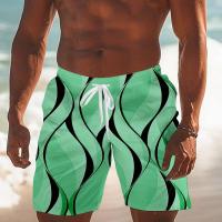 Ropa de baño hawaiana para hombres Pantalones deportivos de secado rápido con estampado en línea 3D - details 3