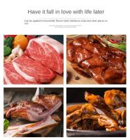Nuevo Gancho giratorio de carne de acero inoxidable para barbacoa con mango de madera, gancho para carne, gancho para aleta de comida, fácil de limpiar - details 5