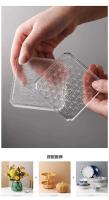 Juego de posavasos transparentes japoneses resistentes al calor, tapete antideslizante para taza de vidrio, taza de agua, accesorios para la ceremonia del té - details 2